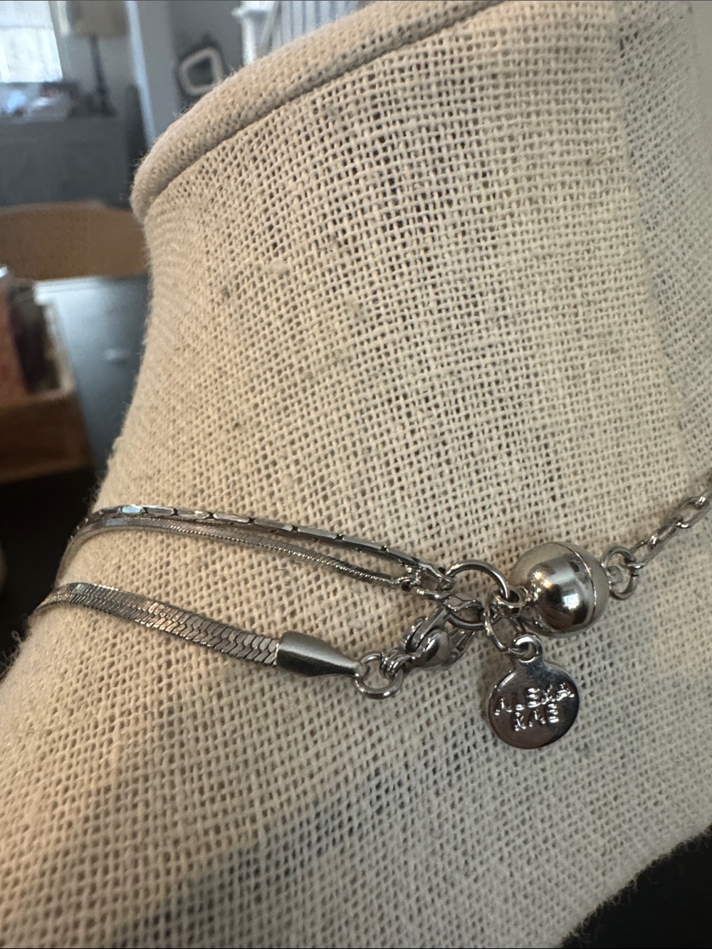 BAR Dainty Triple Layer Necklace - Picture 2 of 3